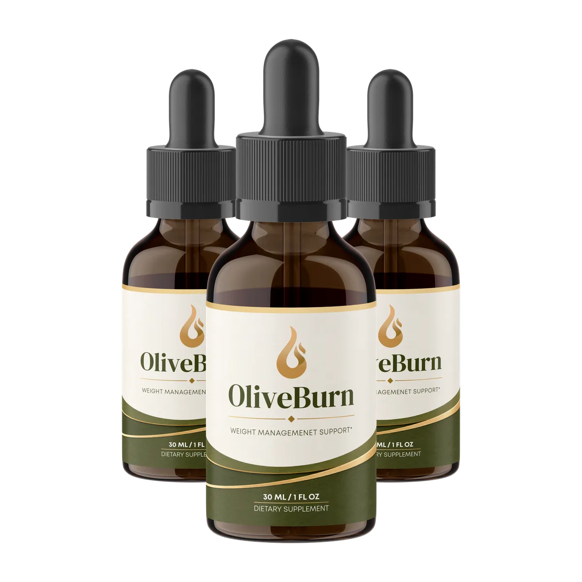 OliveBurn Supplement Bottles